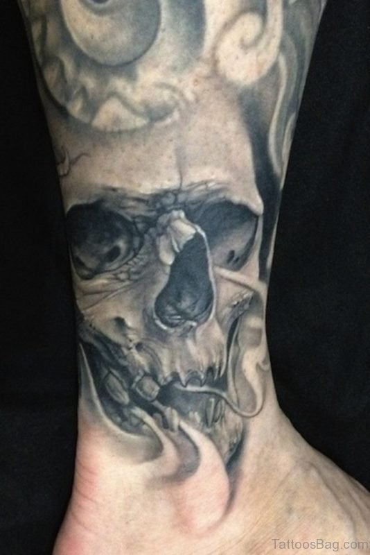 Skull Anchor Tattoo
