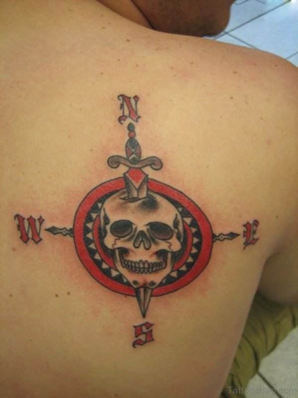 Skull And Compass Tattoo 