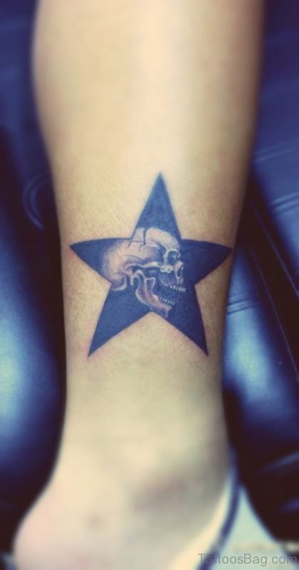Skull And Star Tattoo