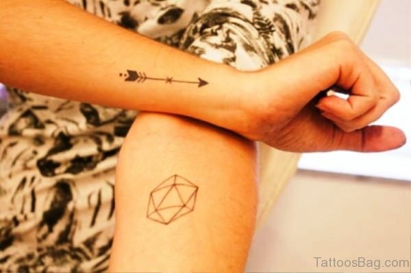 Small Arrow Tattoo On Arm