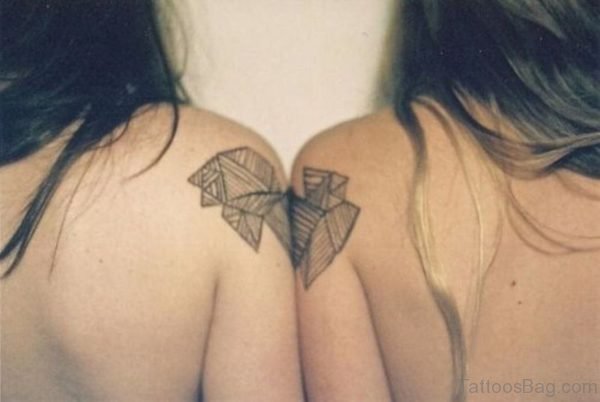 Small Geometric Shoulder Tattoo