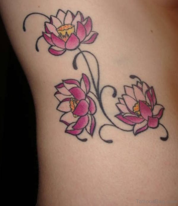 Small Pink Lotus Tattoo