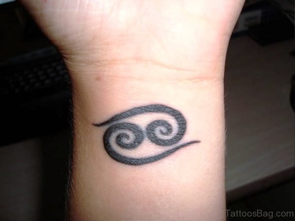 Small Snake Wrist Tattoo