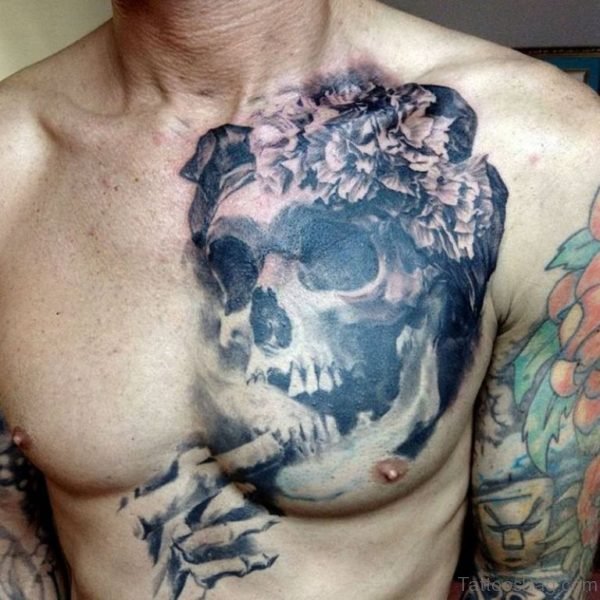 Smoking Skull Tattoo
