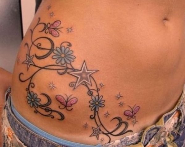 Stars Tattoo Design for Women