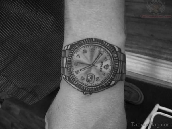 Steampunk Clock Compass Tattoo