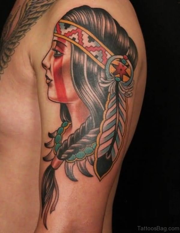 Stunning American Native Tattoo