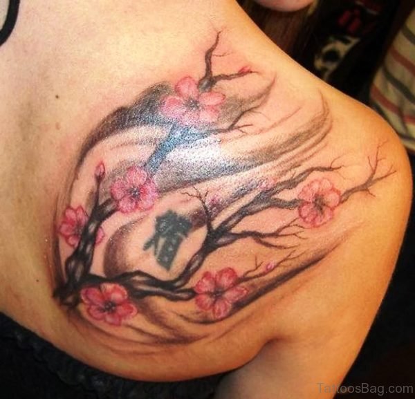 Stunning Cherry Blossom Tree Tattoo