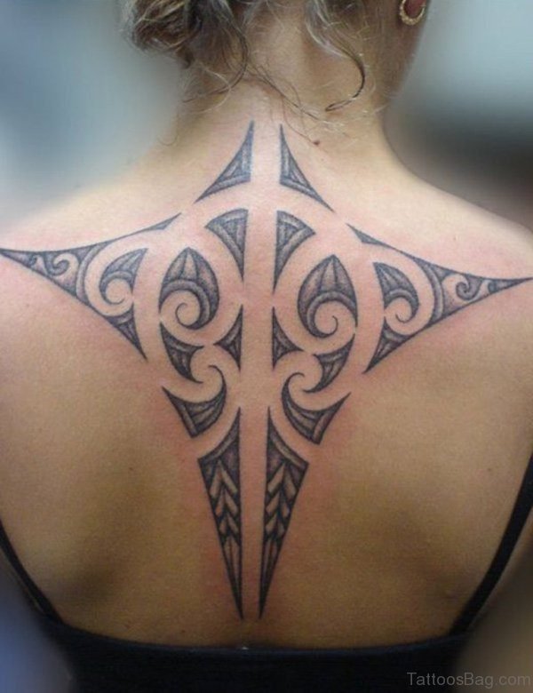 Stunning Tribal Neck Tattoo