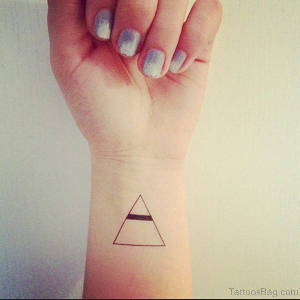 Stunning Wrist Triangle Tattoo