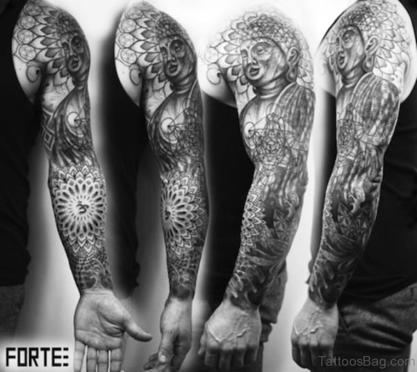 Stupendous Buddha Tattoo Full Sleeve