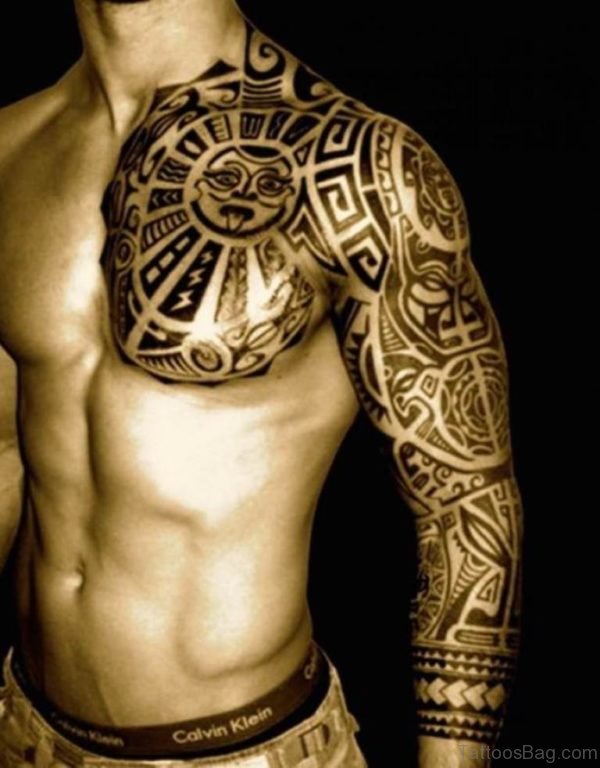 Stylish Aztec Tattoo