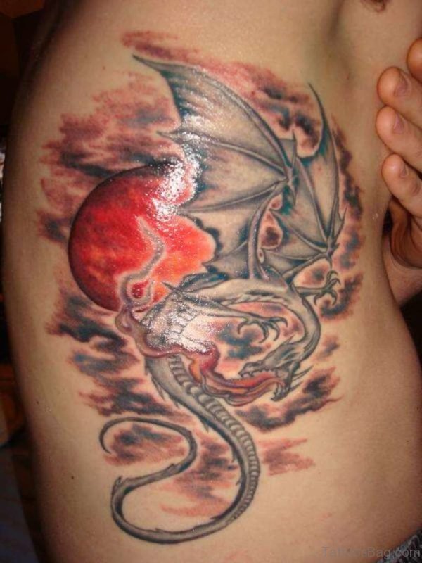 Stylish Dragon Tattoo Design