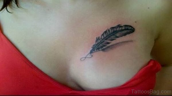 Stylish Feather Tattoo 