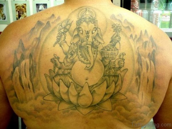 Stylish Ganesha Tattoo 