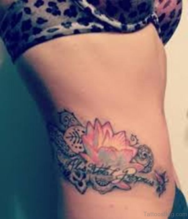 Stylish Lotus Tattoo 