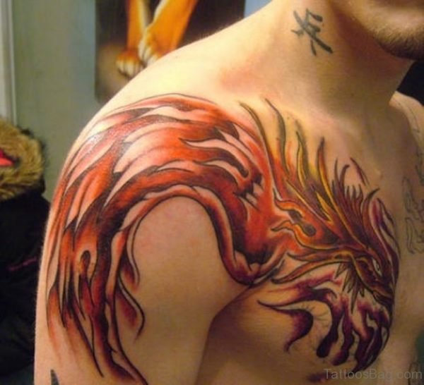 Stylish Pheonix Tattoo