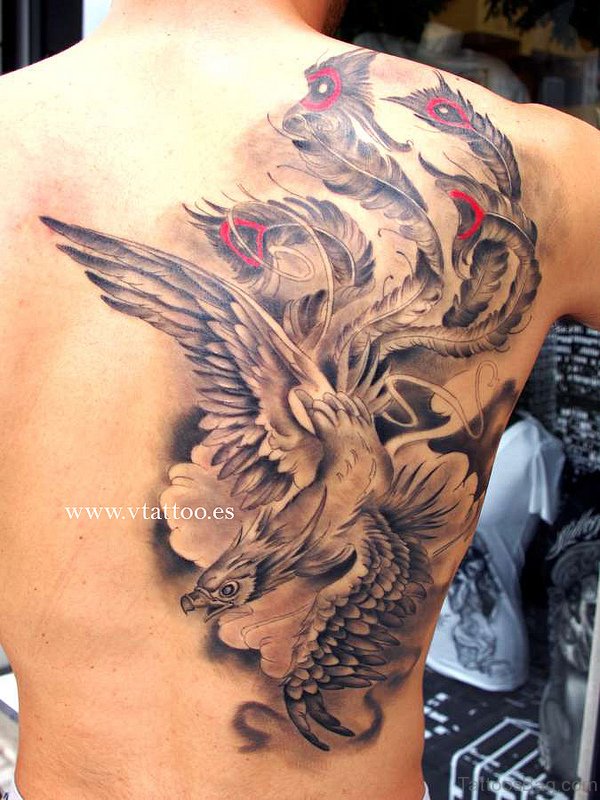 Stylish Phoenix Tattoo Design