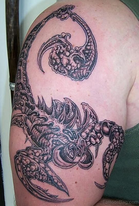 Stylish Scorpion Tattoo Design