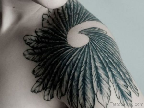 Stylish Wings Tattoo 