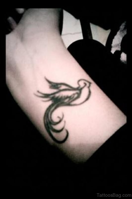 Swallow Bird Tattoo On Wrist