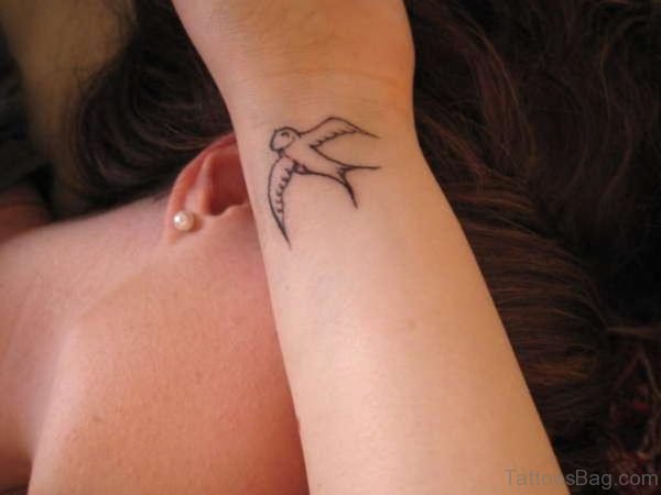 Swallow Tattoo On Wrist