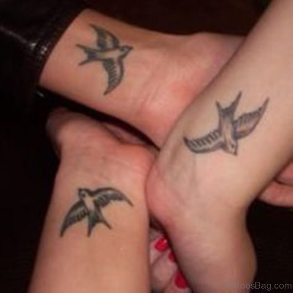 Swallow Tattoos On Wrist