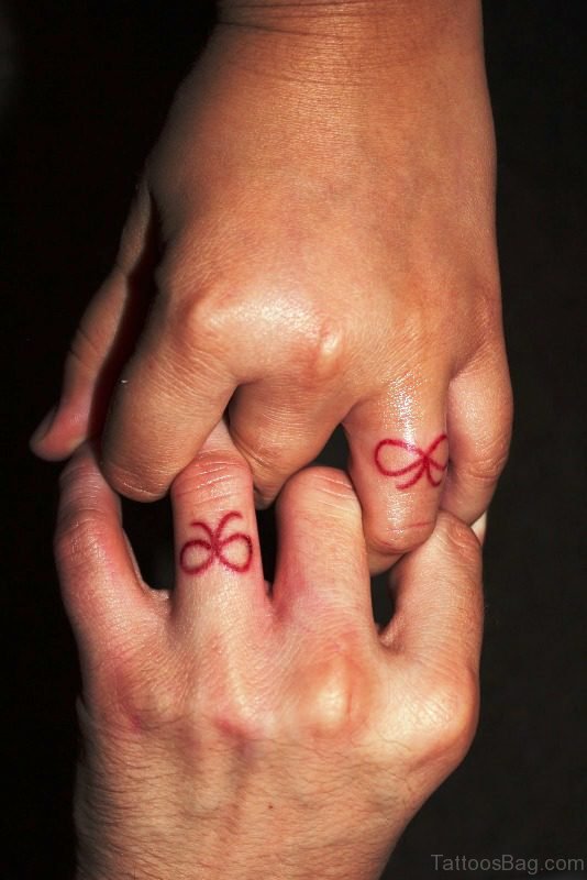 Sweet Bow Finger Tattoo Design