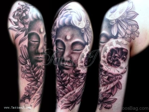 Sweet Buddha Tattoo Full Sleeve