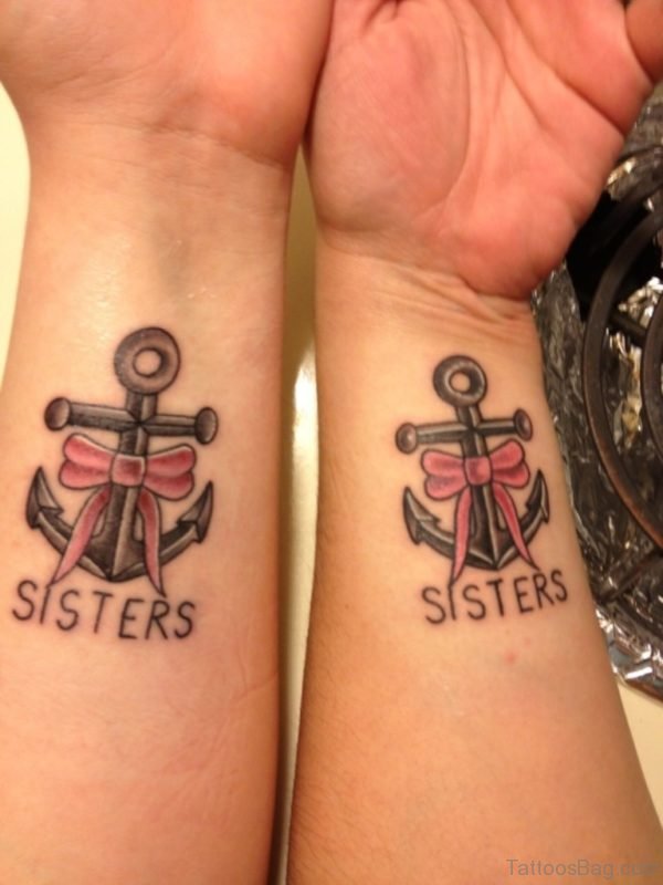 Sweet Sisters Tattoo On Wrist