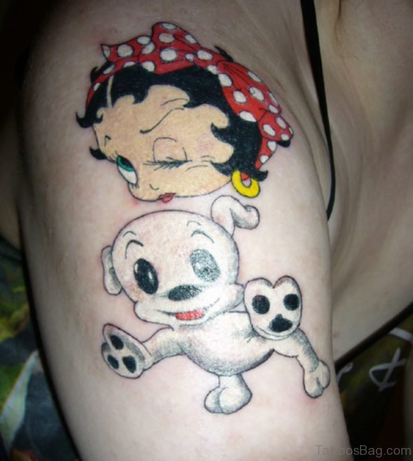 Tatuagem Betty Boop Tattoo On Shoulder 