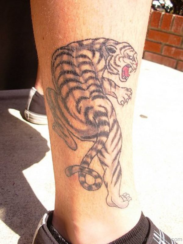 Tiger Tattoo Print for Leg