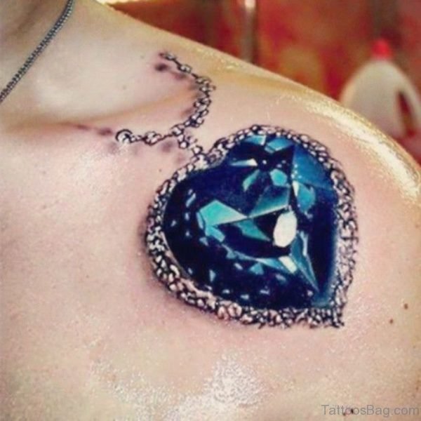 Titanic Blue Diamond Tattoo