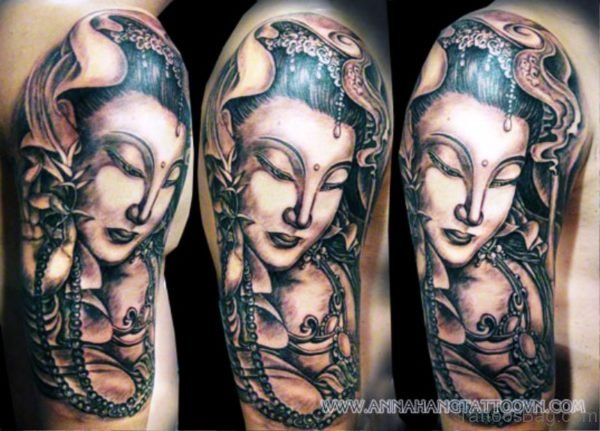 Tremendous Buddha Tattoo Full Sleeve