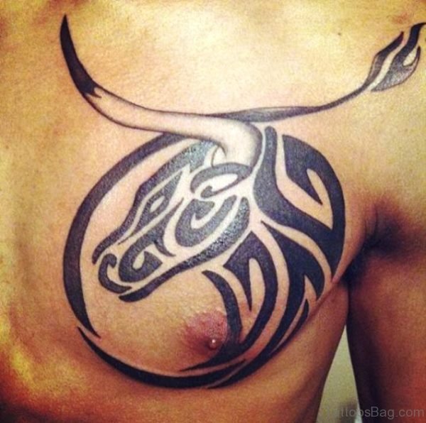 Tribal Bull Tattoo Design