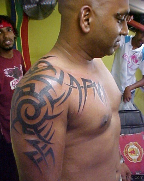 Tribal Half Sleeves Shoulder Tattoo