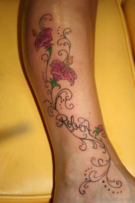 Tribal Leg And Foot Tattoo Designs