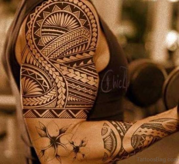 Tribal Polynesian Tattoo Shoulder