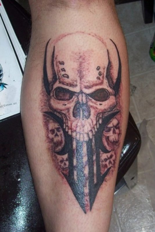 Tribal Skull Tattoo for Men