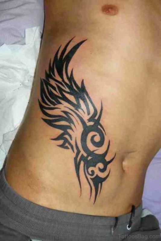 Tribal Tattoo ON Rib