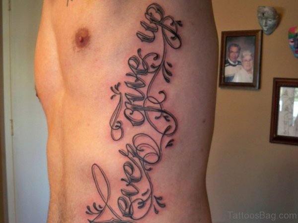 Tribal Wording Tattoo