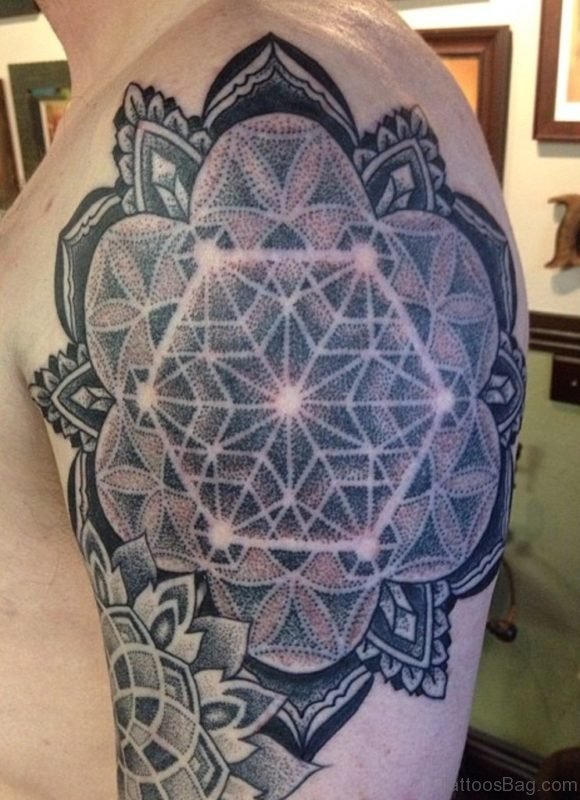 Ultimate Mandala Tattoo On Shoulder