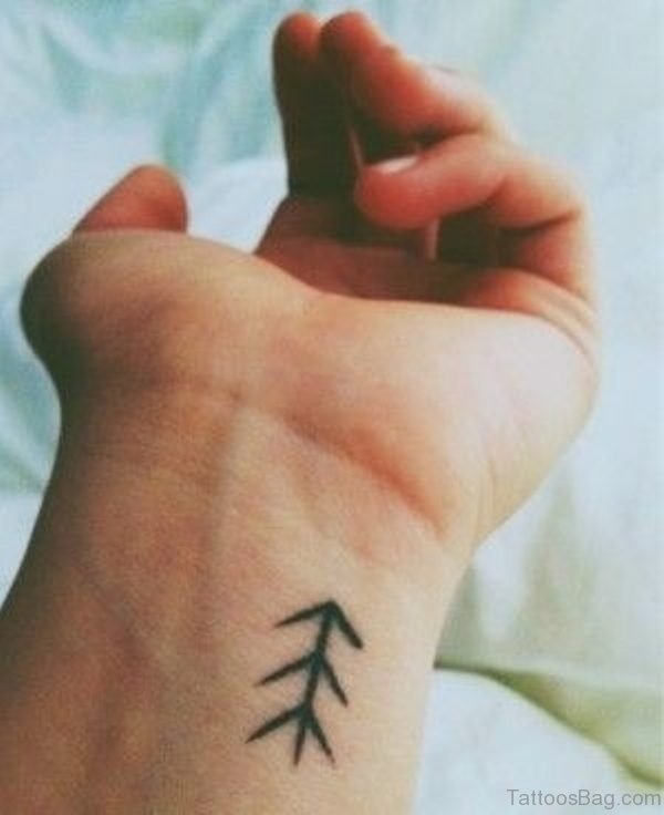 Unique Arrow Tattoo On Wrist