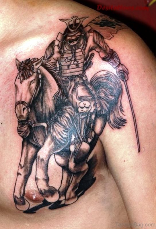 Warrior Aztec Design Tattoo 