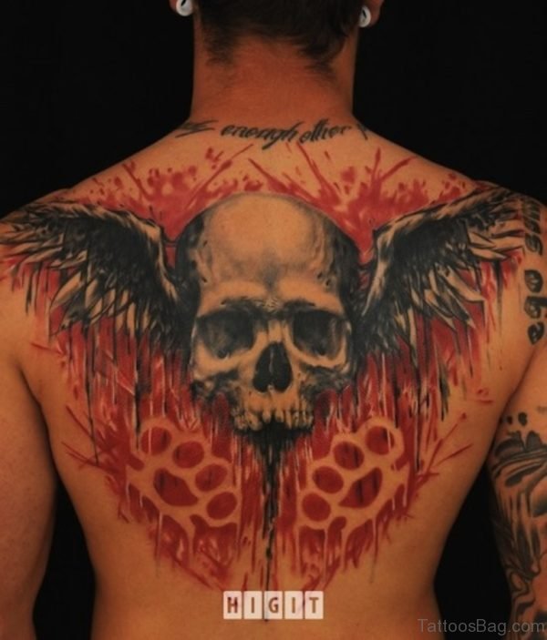 Wings Skull Tattoo