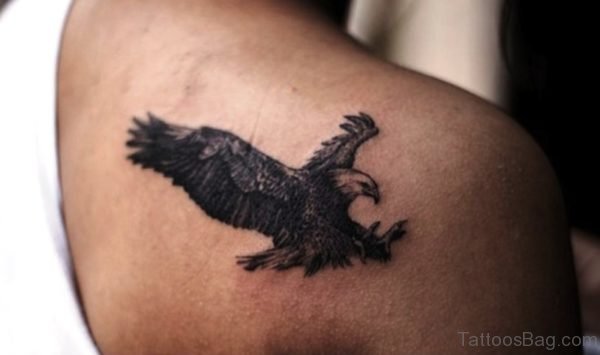 Wonderful Black Eagle Tattoo 