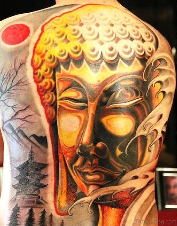 Wonderful Buddha Tattoo Design