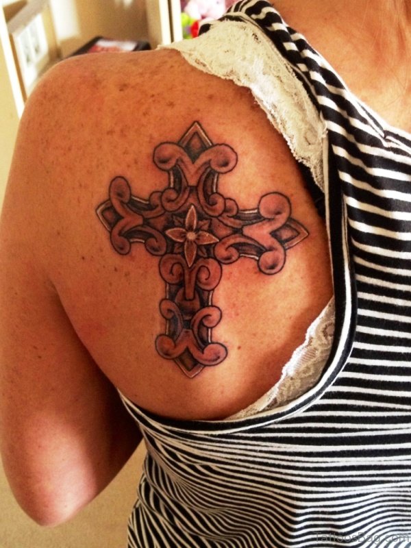 Wonderful Celtic Cross Tattoo 