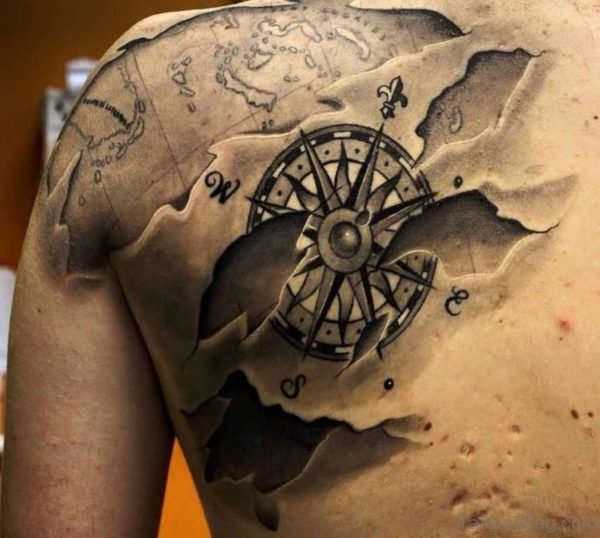 Wonderful Compass Tattoo 