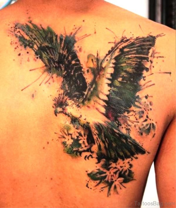 Wonderful Flying Eagle Tattoo Design